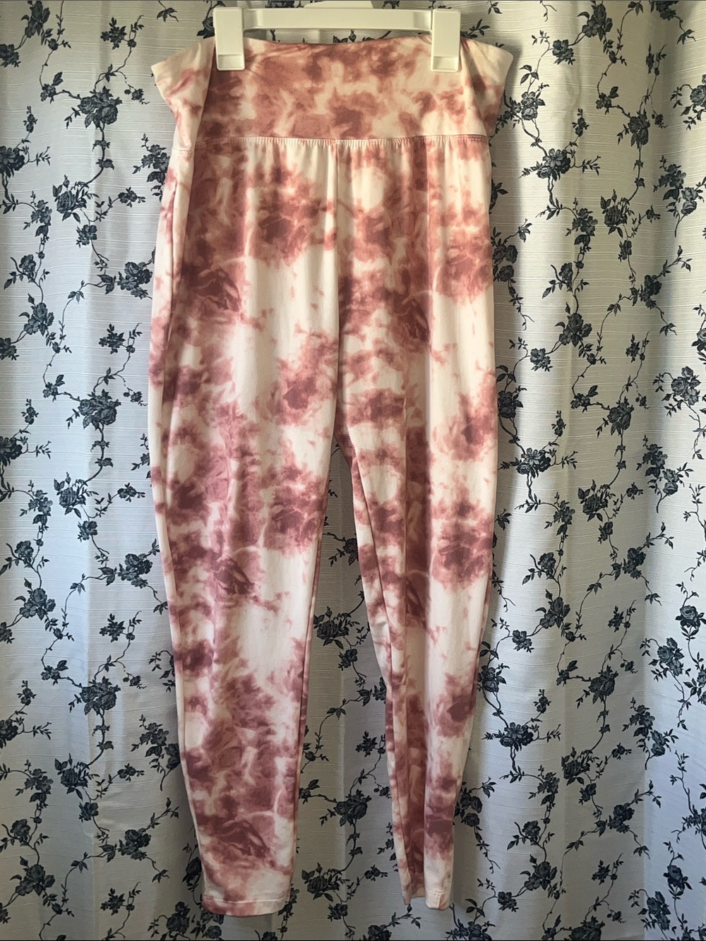 Splash Bottoms Mauve Tie Dye Full Length Leggings